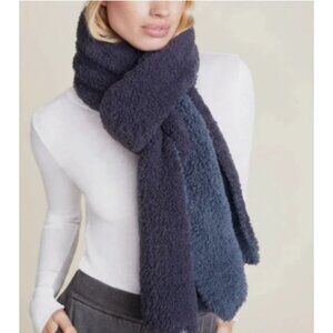 NEW Barefoot Dreams CozyChic Lite Confetti Scarf OS Deep Sea Blue Indigo A461688